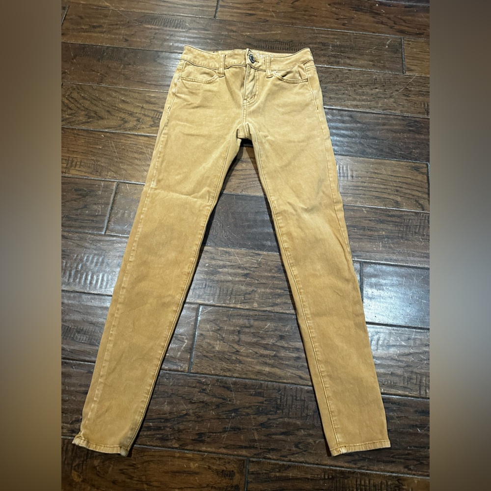 American Eagle Outfitters Camel Super Stretch Jeans Jeggings - Picture 1 of 7